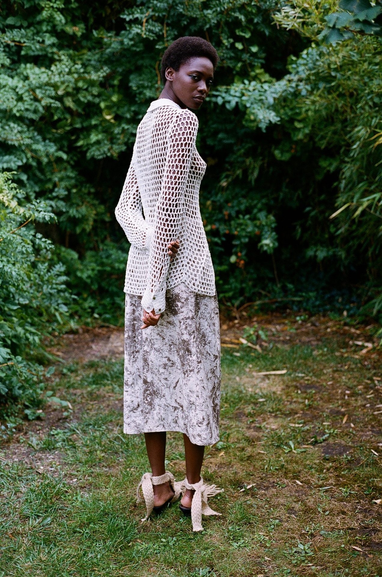 Jupe En Lin Grossier Véronique Leroy - Taille 38 - Lourd Et Superbe - Occasion Top